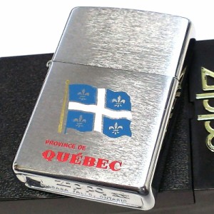 ZIPPO カナダ製 レア 1999年製 ジッポ ライター オンタリオ製 旗 シルバー ビンテージ ケベック州 おしゃれ 日本 廃盤 珍しい ユリ