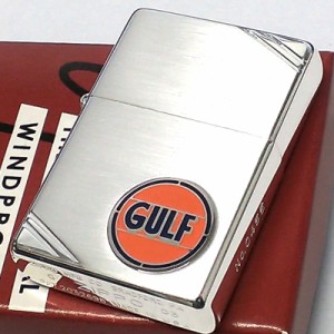 ZIPPO ライター GULF 1937レプリカ フラットトップ レア ジッポ シルバー 10ミクロン 2003年製 シリアルナンバー入り ガルフ