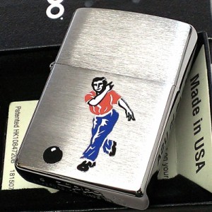 ZIPPO ライター ボーリング オールドデザイン ジッポ スポーツシリーズ おしゃれ シンプル レトロ シルバー かっこいい メンズ ギフト