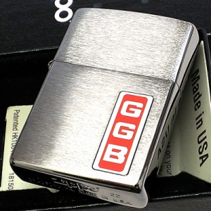 ZIPPO オールドデザイン GGB ジッポ ライター ロゴ おしゃれ シンプル ブレイズデル レトロ シルバー かっこいい レッド メンズ ギフト