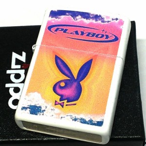 ZIPPO PLAYBOY ジッポー ライター プレイボーイ ロゴ ホワイト パープル オレンジ ラビット うさぎ 紫 白 おしゃれ かわいい かっこいい 