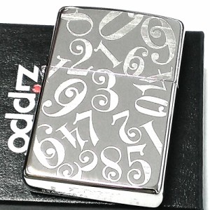 ZIPPO ライター 数字 ダイヤル ジッポ シルバー チタン加工 ナンバー 銀 彫刻 おしゃれ かっこいい シンプル メンズ プレゼント