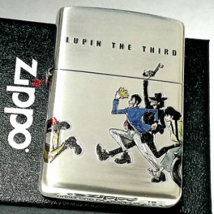 ZIPPO ルパン三世 ジッポ ライター ４サイドチェイス 4面連続加工 シルバーイブシ ジッポー アニメ オールキャスト かっこいい メンズ ギ