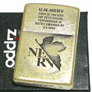 ZIPPO エヴァンゲリオン ジッポ ライター ネルフマーク 限定 シリアル入り ユーズド仕上げ アンティーク かっこいい アニメ