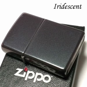 ZIPPO ライター イリディセント パープル ジッポ 無地 シンプル スタンダード 紫 かっこいい おしゃれ 定番 メンズ ギフト
