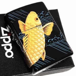 ZIPPO ライター 一点物 レア ジッポ 和柄 本金蒔絵 昇鯉 漆塗り ブラック おしゃれ 日本 黒金 珍しい 廃盤 かっこいい プレゼント ギフト