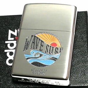 ZIPPO ライター サーフィン サンライズ ジッポ カラフル 銀 かわいい 彫刻 可愛い シルバー メンズ ギフト プレゼント