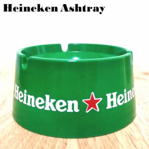 卓上灰皿 ハイネケン ロゴ グリーン Heineken おしゃれ アメリカン 雑貨 たばこ アッシュトレイ ノベルティ お酒