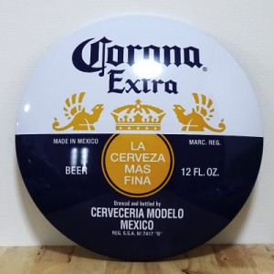 ブリキ看板 コロナ CORONA EXTRA ビール ドームメタルサイン アンティーク ガレージ プレート 壁飾り 正規ライセンス品 アメリカン 