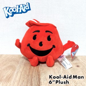 ぬいぐるみ クールエイドマン 6インチ KOOL AID キャラクター レッド アメリカン かわいい 雑貨 マスコット インテリア 子供 ジュース 赤