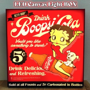 LEDライト インテリア 可愛い ベティ・ブープ キャンバス 壁掛け Canvas Light BOX BETTY-COLA おしゃれ 雑貨 光る 間接照明