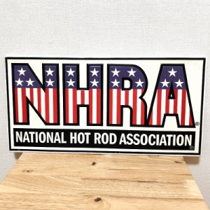 ブリキ看板 メタルサイン NHRA American Flag かっこいい アメリカン 雑貨 ロゴ 星条旗 おしゃれ 国旗 壁掛け