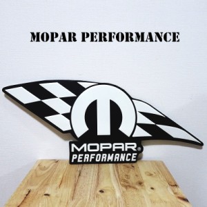 ブリキ看板 メタルサイン Mopar Performance アンティーク ロゴ ガレージ 壁飾り 正規ライセンス品 アメリカン 雑貨