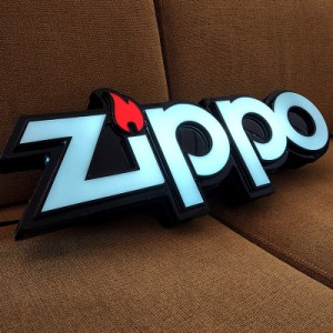 ZIPPO サインライト レア ジッポ ロゴ 絶版 ディスプレイ アメリカン 雑貨 壁掛け おしゃれ 電飾看板 珍しい 廃盤 インテリア