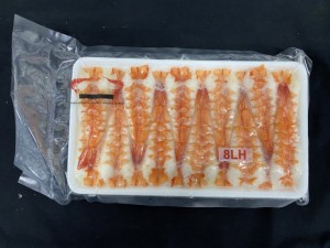 寿司海老 バナメイ 頭肉付 8LHサイズ 20枚入り 205グラム 冷凍 業務用 【エビ】