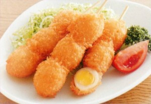 うずら串フライ 3個串 45g×20本入り 冷凍 業務用 【惣菜】