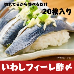 国産いわしフィーレ 酢〆 約15g×20枚入り 寿司ネタ 刺身 生食用 鰯 イワシ