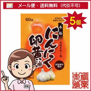 スタンドパック にんにく卵黄油(60球)×5個 [ゆうパケット送料無料] 「YP30」