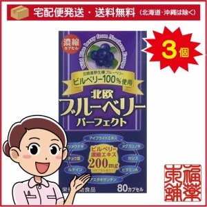 北欧ブルーベリーパーフェクト(80カプセル)×3個 [宅配便・送料無料]