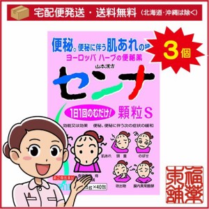 【第(2)類医薬品】山本漢方 センナ顆粒S(1.5gx40包)×3個 [宅配便・送料無料]