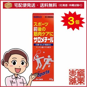 【第3類医薬品】サロメチール(40g)×3個 [宅配便・送料無料]