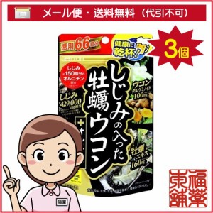 井藤漢方 しじみの入った牡蠣ウコン+オルニチン(264粒)×3個 [ゆうパケット送料無料] 「YP30」