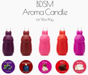カラー&フレーバー全5種類！BDSM【アロマキャンドル】蝋燭 ローソク　送料無料