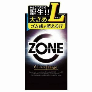 ZONE ゾーン コンドーム Lサイズ 6個入｜ゴム感ゼロ!? ジェクス ラージサイズ Lサイズ 男性 女性　送料無料