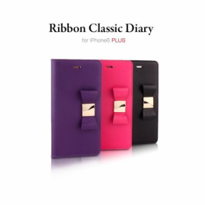 お取り寄せ iPhone6s Plus iPhone6 Plus ケース カバー LAYBLOCK Ribbon Classic Diary リボンクラシックダイアリー 手帳型 レザーケース