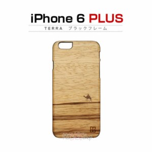 iPhone6 Plusケース カバー 木製 天然木 Man＆Wood Terra マンアンドウッド テラ ブラックフレームケース カバー for iPhone 6 Plus