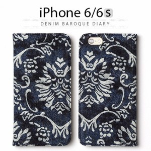 お取り寄せ iPhone6s iPhone6 ケース カバー ZENUS Denim Baroque Diary ゼヌス デニムバロックダイアリー 手帳型 ケース スマホケース