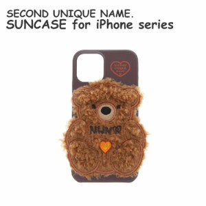 iPhone 12 iPhone 12 Pro iPhone 12 mini iPhone 12 Pro MAX 韓国 ベルト カバー SUN CASE PATCH FLEECE BEAR MAPLE BROWN お取り寄せ