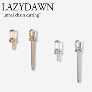 レイジーダウン ピアス LAZYDAWN unbal chain earring アンバル チェーン イヤリング シルバー ゴールド 韓国アクセサリー E006 ACC