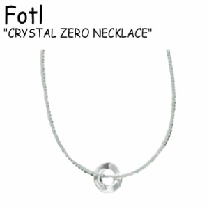 フォトゥル ネックレス Fotl CRYSTAL ZERO NECKLACE クリスタル ゼロ ブルー イエロー ブラック 韓国アクセサリー 291 ACC