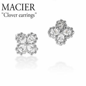 マシエル ピアス MACIER レディース Clover earrings クローバー イヤリング SILVER シルバー 韓国アクセサリー 301183278 ACC