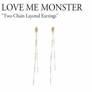 ラブミーモンスター ピアス LOVE ME MONSTER Two Chain Layered Earrings ゴールド 韓国アクセサリー 300436735 ACC