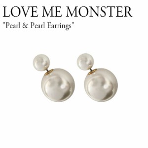 ラブミーモンスター ピアス LOVE ME MONSTER Pearl & Pearl Earrings アイボリー 韓国アクセサリー 301105111 ACC