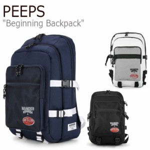 ピープス リュック PEEPS 正規販売店 BEGINNING BACKPACK ビギニング バックパック NAVY WHITE BLACK P00000SI/J/K バッグ