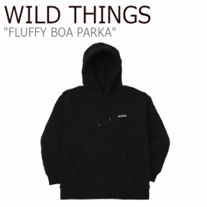 ワイルド シングス パーカ WILD THINGS FLUFFY BOA PARKA フラッフィー ボア パーカー BLACK ブラック WTA192XOT15 ウェア