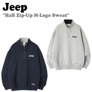 【即納カラー有/国内配送】ジープ トレーナー Jeep Half Zip-Up M-Logo Sweat 起毛なし 全2色 JM5TSU838LR/DA JN5TSU838LR ウェア