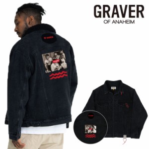 グレーバー ジャケット GRAVER 正規販売店 TATTOO CLIP OVER FIT DENIM BLUE JEAN JACKET デニムジャケット G-DJ-105 ウェア