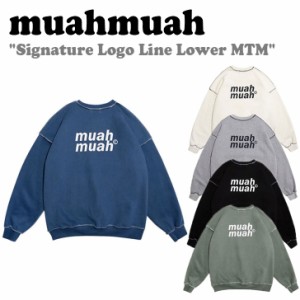 ムアムア トレーナー muahmuah ムーアムーア SIGNATURE LOGO LINE LOWER MTM シグネチャー ロゴ ライン ロウワー MUT21005 ウェア