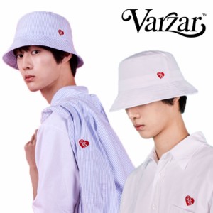 バザール バケットハット VARZAR 正規販売店 Heart Logo Oxford Over Fit Bucket Hat 全3色 varzar833/4/5 ACC