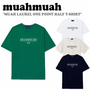 ムアムア 半袖Ｔシャツ muahmuah ムーアムーア MUAH LAUREL ONE POINT HALF T-SHIRT 全4色 MUT22935 ウェア