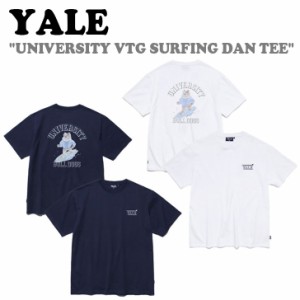 エール 半袖Ｔシャツ YALE UNIVERSITY VTG SURFING DAN TEE ユニバーシティー VTGサーフィン ダン Ｔシャツ 全2色 YC3SS0281NA/WH ウェア