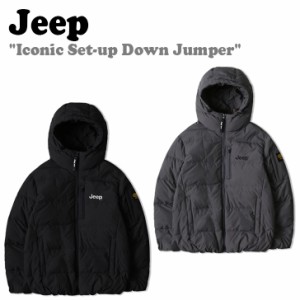 ジープ ダウン Jeep Iconic Set-up Down Jumper アイコニック セットアップ ダウン ジャンパー BLACK DARK GREY JN4JPU481BK/DG ウェア