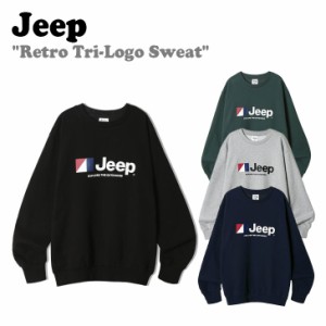 ジープ トレーナー Jeep Retro Tri-Logo Sweat レトロ ロゴ スウェット 全4色 JN5TSU836MG/NA/BK/GN ウェア