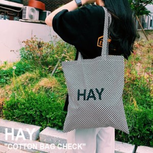 【即納】ヘイ トートバッグ HAY メンズ レディース COTTON BAG CHECK コットンバッグ チェック Check チェック色 700175 バッグ