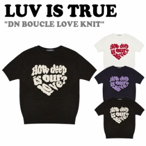 ラブイズトゥルー 半袖ニット LUV IS TRUE レディース DN BOUCLE LOVE KNIT ブークレ ラブ ニット 全3色 5003323382/83/34 ウェア