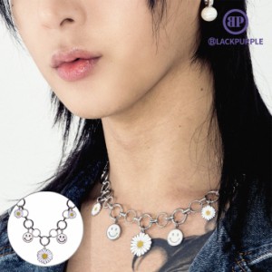 ブラックパープル ネックレス BLACKPURPLE 正規販売店 5P happyday necklace 5P ハッピーデー ネックレス SILVER HF025N ACC